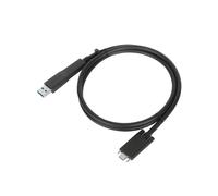 Targus Câble USB-C ACC1133GLX USB 3.2 Gen1 1 m Noir mâle‑mâle vis moletées avec attache USB‑A