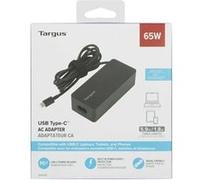 Targus Chargeur USB Type-C 65W - Chargeur pour ordinateur portable jusqu'à 14 pouces - Chargeur universel pour ordinateur, tablette et smartphone USB-C - 1,8 m - Noir