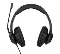 Targus AEH102GL écouteur/casque Avec fil Arceau Appels/Musique USB Type-A Noir