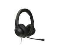 Targus AEH102GL écouteur/casque Avec fil Arceau Appels/Musique USB Type-A Noir