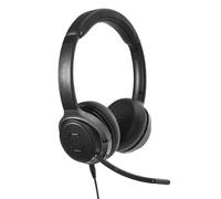 Targus AEH104GL - Micro-casque - sur-oreille - convertible - Bluetooth - sans fil, filaire - jack 3,5mm - isolation acoustique - noir Noir G