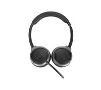 Targus AEH104GL Casque Arceau Binaural Noir, Bluetooth 5.0, USB Type-C, Microphone Omnidirectionnel, Autonomie 16h, 160g, Compatible Windows/macOS