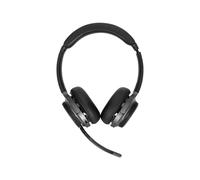 Targus AEH104GL - Micro-casque - sur-oreille - convertible - Bluetooth - sans fil, filaire - jack 3,5mm - isolation acoustique - noir Noir G