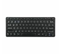 - Clavier - multi-appareil - compact - antimicrobienne - sans fil - Bluetooth 5.1 - QWERTY - Espagnol - noir