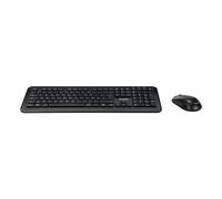 Targus AKM610FR, Taille réelle (100 %), Sans fil, RF sans fil, AZERTY, Noir, Souris incluse