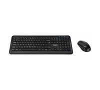 Targus - Ensemble clavier et souris - combo - full size - sans fil - 2.4 GHz - QWERTY - R.-U. - noir