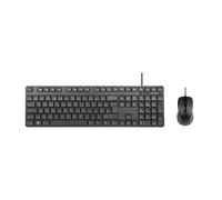 Targus AKM622UK, Taille réelle (100 %), Avec fil, USB, QWERTY, Noir, Souris incluse