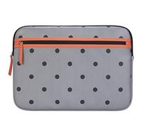 Targus Arts Edition Housse de Protection Fine pour Ordinateur Portable 15,6" avec Poche zippée Matière Souple Lisse Motif Pois Gris/Saumon (TSS99GL)