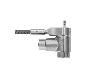 Targus ASP95GL Câble Antivol Argent 2m pour Moniteur/Ordinateur Portable/Smartphone, Serrure à Clé, Acier Galvanisé, 33x15x31.3mm, 130g