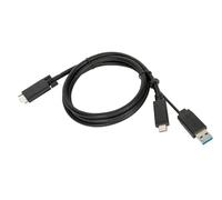 Targus - Câble USB - 24 pin USB-C (M) pour USB type A, 24 pin USB-C - 1.8 m - vis moletées - noir