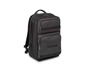 Targus CitySmart Sac à dos 15.6" Noir/Gris TSB912GL - Simili-cuir/PU, Compartiments Notebook & Tablette, 370x190x470mm, 22L