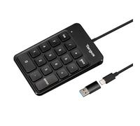 Targus Clavier filaire USB W129298976 AKP13GL – Clavier numérique universel, noir, câble 1,5 m