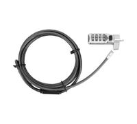 Targus DEFCON Compact Combo Cable Lock - Câble de sécurité - noir - 1.98 m