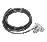 Targus DEFCON Ultimate - Câble de sécurité - à clé universelle, avec tête de verrouillage adaptable - argent - 2 m (pack de 25)