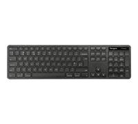 Targus EcoSmart - Clavier - full size - antimicrobienne - sans fil - Bluetooth 5.0, 2.4 GHz - AZERTY - Français - noir