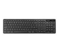 EcoSmart - Clavier - full size - antimicrobienne - sans fil - Bluetooth 5.0, 2.4 GHz - QWERTY - R.-U. - noir