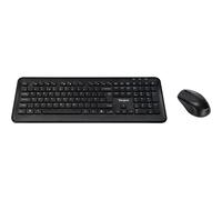 Targus - Ensemble clavier et souris - combo - full size - sans fil - 2.4 GHz - QWERTY - R.-U. - noir
