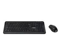 Targus - Ensemble clavier et souris - combo - full size - sans fil - 2.4 GHz - QWERTY - R.-U. - noir G