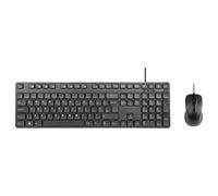 Targus Ensemble clavier et souris combo full size USB QWERTY (R.-U.) antimicrobienne noir