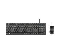 Targus - Ensemble clavier et souris - full size - antimicrobienne - USB - QWERTY - Espagnol - noir