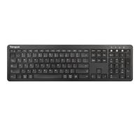 Targus Full-Size Multi-Device - Clavier - antimicrobienne - sans fil - Bluetooth 5.1 - Allemand - noir