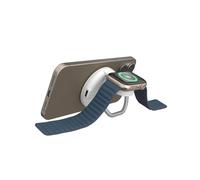 Targus HJ3310WHGL Chargeur USB Type-C 15W avec Charge Rapide et sans Fil Qi2, Compatible Écouteurs/Smartwatch/Smartphone, Blanc, Câble 1m