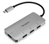 Targus Hub USB, Adaptateur USB de USB-C à USB-A 3.0, Station d'accueil certifiée « Works with Chromebook » pour jusqu'à 4 périphériques USB - ACH226EU