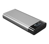 HyperJuice HJ245B - Banque d'alimentation - USB-C - 27000 mAh - 245 Watt - PD 2.0, PD 3.0, QC 2.0, QC 3.0, Apple 2.4A, QC 4.0+ - 4 connecteurs de sortie (4 x USB-C) G