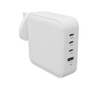 Targus Hyperjuice - Adaptateur Secteur - Gan - 100 Wh - Qc 3.0, Power Delivery 3.0 + Pps - 4 Connecteurs De Sortie (Usb, 3 X Usb-C) - Blanc
