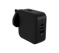 Targus HyperJuice Adaptateur secteur GaN 70W - QC 3.0, PD 3.0 + PPS - 3 sorties (USB, 2x USB-C) Noir