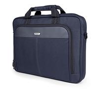 Targus Mixte Slim Briefcase with Crossbody Shoulder Bag Étui de Transport Classique pour Ordinateur Portable 16", Bleu, 16 inch