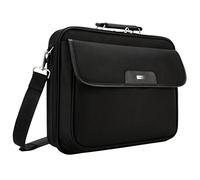 Targus Notepac Clamshell, Sacoche pour Ordinateur Portable 15,4-16", Mallette Ordinateur Portable en Nylon et en koskin, Sac à bandoulière élégant - Noir, CN01