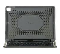 Targus Pro-Tek Education - Clavier et étui (étui folio) - sans fil - Bluetooth 5.1 - Allemand - noir clavier, noir étui - pour Apple 10.2-inch iPad (7ème génération, 8ème génération, 9ème génération) 