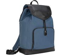Targus Sac à dos Newport Drawstring 17 L, Sac pour ordinateur portable jusqu'à 15" pouces avec compartiment spécial, Sac étanche avec pochettes zippées - Bleu, TSB96403GL
