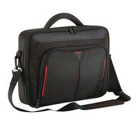 Targus Sacoche Clamshell Classic+ 13–14,1 pouces pour ordinateur portable Noir/Rouge