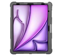 Targus SafePort Rugged Max Coque pour iPad Air 13" (M2 et iPad Pro 12,9") - Testé MIL-STD - Protection d'écran, béquille, dragonne, Porte-Stylet, résistant à la poussière et aux liquides - THD968GL