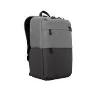 Targus Sagano TBB634GL Sac à dos 15.6" Noir/Gris RPET 500 - 330x190x530mm, verrouillage à combinaison, poche pluie, multiples poches int/ext