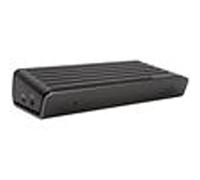 Targus Station d'accueil Universal USB-C DV4K avec DisplayLink, Adaptateur USB Double vidéo 4K Via 2 DisplayPort et 2 Ports HDMI, Hub USB Charge jusqu'à 60 W - Noir, DOCK180EUZ