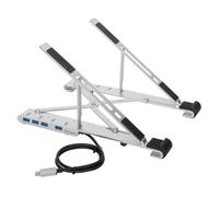 Targus Support pour ordinateur portable AWU100205GL - Hub USB-A intégré, Gris