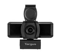 Targus Webcam Pro Full HD 1080p - Webcam avec cache de confidentialité rabattable et connexion USB - Webcam avec microphone et réglage automatique de l'image - Noir, AVC041GL