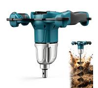 Tarière à batterie Compatible avec Makita 18 V batteries,Tarière électrique à deux poignées, moteur sans balais pour la pose de piquets, mélangeur à mortier, livrée sans tarière (sans batterie)