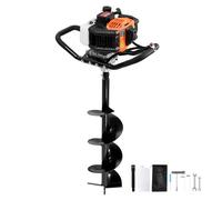 VEVOR Tarière thermique à essence 52 cc 1450 W, forêt 200 mm, 1 tige d'extension