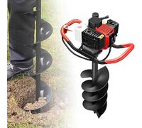 Tarière à gaz avec moteur 4 temps pour creuser et planter des trous de poteaux, réservoir de carburant de 1200 ml