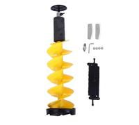 Tarière à Glace 20cm, Spirale Nylon pour Perceuse avec Protection Lame | Adaptateur Universel Perceuse, Lame Acier Carbure, 71cm Longueur pour Glace Épaisse, Flottante pour Pêche Hiver