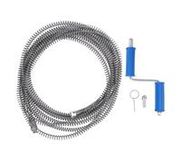 Tarière de nettoyage de canalisations de 16 mm, serpent de plomberie professionnel, câble à ressort flexible avec extrémité courbée, nettoyeur d'égouts efficace pour la cuisine, (3 mètres / 9,8 pieds)