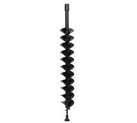 Tarière de plantation en acier au manganèse pour exploitation agricole, 100 x 800 mm, double lame, outil de jardinage très efficace en acier au manganèse pour les professionnels, le bricolage