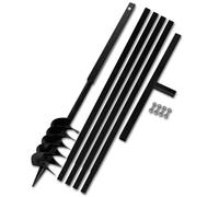 Grondboor met handvat 120 mm en verlengstukken 5 m (staal)270523 Noir G