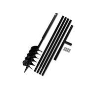 vidaXL – Tarière de sol – Manche 150 mm – Tube d'extension 5 m – Acier