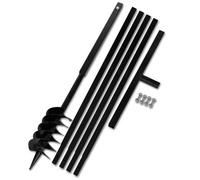 Tarière de sol - CLOUD - avec manche 120 mm et tube d'extension 5 m Acier q313