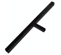 Tarière de sol en acier noir avec mèche hélicoïdale 150 mm, poignée ergonomique, rallonge compatible, idéale pour perçage, plantation, aération compost et forage jardin